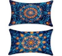 Outdoor Cushions Blue Dream Cushion Covers 20x36in Linen Garden Cushions Waterproof Set of 2 Sofa Cushion for Outdoor Furniture, Decorative Pillows, Sofa Pillows Outside Throw Pillow Covers u-16311