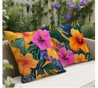 Outdoor Cushions Color Cushion covers 70 x 70 Soft Velvet Decorative Pillows, Flower Pattern Design Sofa Pillows, With Lnvisible Zipper Autumn Garden Cushions, Living/Room Decor, Gifts for Women w-270