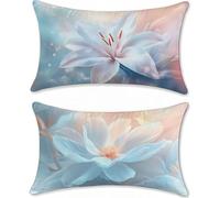 Outdoor Cushions Dream Flower Cushion Covers 16x24in Linen Garden Cushions Waterproof Set of 2 Sofa Cushion for Outdoor Furniture, Decorative Pillows, Sofa Pillows Outside Throw Pillow Covers u-16647