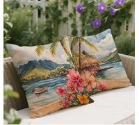 Outdoor Cushions Pink Cushion covers 40 x 40 Soft Velvet Decorative Pillows, Flower Pattern Design Sofa Pillows, With Lnvisible Zipper Autumn Garden Cushions, Living/Room Decor, Gifts for Women w-290