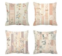 Outdoor Cushions Plain Cushion Covers 55 x 55 Set of 4 Velvet Simplicity Cushion Covers Garden Cushions Square with Invisible Zipper Sofa Pillows Decorative Pillows for Patio Garden Bench T-528