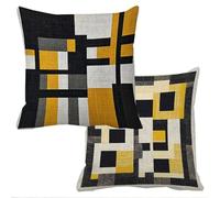 Outdoor Cushions Waterproof Abstract Cushion Covers 50x50cm Set of 2 Sofa Cushions for Garden Furniture Velvet Cushion Cover Large Bed Decorative Pillows Cover Geometry Throw Pillow Covers f-10892