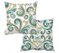 Outdoor Cushions Waterproof Abstract Cushion Covers 60x60cm Set of 2 Sofa Cushions for Garden Furniture Velvet Cushion Cover Large Bed Decorative Pillows Cover Modern Throw Pillow Covers f-10741