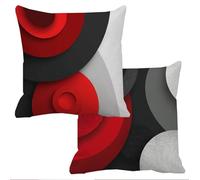Outdoor Cushions Waterproof Abstract Cushion Covers 60x60cm Set of 2 Sofa Cushions for Garden Furniture Velvet Cushion Cover Large Bed Decorative Pillows Cover Modern Throw Pillow Covers f-13835