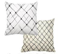 Outdoor Cushions Waterproof Abstract Cushion Covers 60x60cm Set of 2 Sofa Cushions for Garden Furniture Velvet Cushion Cover Large Bed Decorative Pillows Cover Simple Throw Pillow Covers f-15127