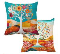 Outdoor Cushions Waterproof Abstract Cushion Covers 70x70cm Set of 2 Sofa Cushions for Garden Furniture Velvet Cushion Cover Large Bed Decorative Pillows Cover Color Throw Pillow Covers Square f-10760