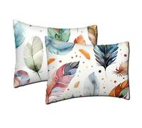 Outdoor Cushions Waterproof Emerald Cushion Covers 30x50 cm Decorative Pillows Leaf Set of 2 Rectangle Throw Pillow Covers Waterproof Soft Short Plush Lumbar Pillow Spring Summer Garden Decor h-1308