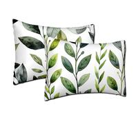 Outdoor Cushions Waterproof Green Cushion Covers 50x80 cm Large Decorative Pillows Natural Set of 2 Rectangle Pillowcases Waterproof Soft Short Plush Lumbar Pillow Spring Summer Garden Decor h-1424