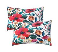Outdoor Cushions Waterproof Pink Cushion Covers 70x50 cm Set of 2, Flower Garden Cushions Waterproof Throw Pillow Covers, Rectangle Decorative Pillows for Car Patio Garden Hoom Decor Gifts 20x28 Inch