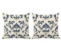 Outdoor Cushions Waterproof Set of 2 Mandala Cushion Covers 40x40cm Square Large Cushions Light Blue Throw Pillow Velvet Decorative Pillow Covers for Summer Patio Garden Furniture Chair,Gifts -T625