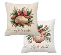 Outdoor Cushions Waterproof Simple Cushion Covers 35x35cm Set of 2 Sofa Cushions for Garden Furniture Velvet Cushion Cover Large Bed Decorative Pillows Cover Plain Throw Pillow Covers Square f-13644