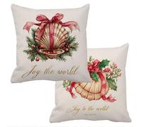 Outdoor Cushions Waterproof Simple Cushion Covers 50x50cm Set of 2 Sofa Cushions for Garden Furniture Velvet Cushion Cover Large Bed Decorative Pillows Cover Plain Throw Pillow Covers Square f-13697