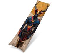 Outdoor Cushions Waterproof Spring Summer Cushion Covers 20x60 Inch in Set of 1 Deer Animal Throw Pillows Decorative Linen Cases for Outdoor Sofa Patio Furniture Home Decoration PjY4053 N-J