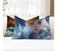 Outdoor Cushions Waterproof Starry Sky Cushion Covers 40 x 70 Rectangle Garden Cushions Man Pillow Covers with Invisible Zipper Decorative Pillow for Garden Furniture Patio Chair Balcony Sofa G1-791