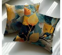 Outdoor Cushions Waterproof Yellow Cushion Covers 60 x 60 Large Sofa Cushions Plant Throw Pillow Covers with Invisible Zipper Decorative Pillow for Garden Furniture Patio Chair Balcony Sofa X1-596