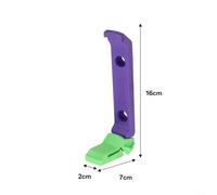 Outdoor Cycling Cup Holder, 1 Pack, Compatible with 330ml Aluminum Cans for Cola/Beer/Soda, Secure Twist-Lock Grip, Lightweight Shock-Absorbing Design for Mountain/Road/City Bikes(long purple green)