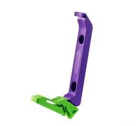 Outdoor Cycling Cup Holder for Bicycle Compatible with Standard Aluminum Cans and Water Bottles Suitable for Various Bike Seat Tubes with Mounting Holes (Short purple green)