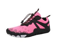 Outdoor Cycling Five Finger Shoes Thick Sporty Breathable Hiking Off Road Rock Climbing Running Fitness Hiking Shoes (Pink,8)