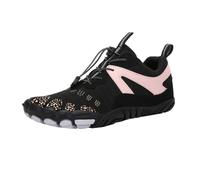 Outdoor Cycling Five Finger Shoes Thick Sporty Breathable Hiking Off Road Rock Climbing Running Fitness Hiking Shoes (Black,9.5)