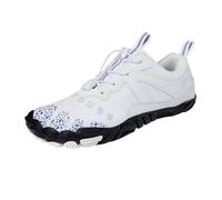 Outdoor Cycling Five Finger Shoes Thick Sporty Breathable Hiking Off Road Rock Climbing Running Fitness Hiking Shoes (White,9)