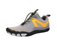 Outdoor Cycling Five Finger Shoes Thick Sporty Breathable Hiking Off Road Rock Climbing Running Fitness Hiking Shoes (Gray,9)