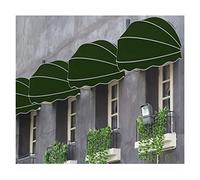 Outdoor Dark Green Awning for Doors & Windows UV Protection Sunshade Canopy for Patio Balcony Deck Waterproof Pergola Cover Stylish Shade Solution