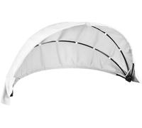 Outdoor Daybed Replacement Canopy, Outdoor Patio Wicker Daybed Canopy, Top Cover Compatible with Patio Round Daybed (Water & Sun Resistant)-White