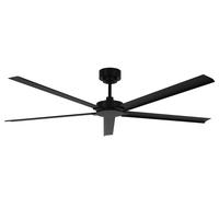 Outdoor DC Ceiling Fan Monza Black with Remote