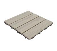 Outdoor Deck Tiles Wood Plastic Flooring Garden Splicing Deck Tile Composite Outdoor Balcony DIY Ecological Tiles Waterproof