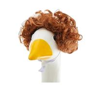 Outdoor Decor Accessories Outdoor Goose Accessories Set Bob Haircut Afro Wig Cute Porch Goose Outfit For Lawn(2)