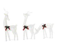 Beliani Outdoor Decoration LED ANGELI Reindeer 92/85/49 cm White, White