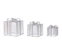 Outdoor Decoration LED ARNES 25/20/15 cm Christmas Gifts Silver