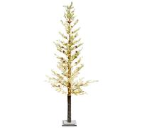 Beliani Outdoor Decoration LED GRENIVIK Christmas Tree 245 cm White, White