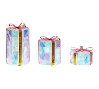 Beliani Outdoor Decoration Led Grimsey Christmas Gifts 30/20/10 Cm Multicolour