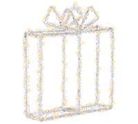 Beliani Outdoor Decoration LED KEMI Christmas Gifts 25 cm White, White