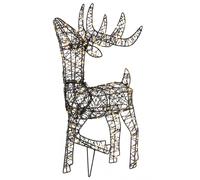Outdoor Decoration LED RAVSJON Reindeer 58 cm Black
