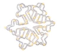 Beliani Outdoor Decoration LED SILVERAN Snowflake 28 cm White, White
