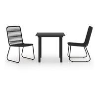 Outdoor Dining Set Garden 3/5/7/9 Piece Black/Oak&Black Multi Sizes vidaXL