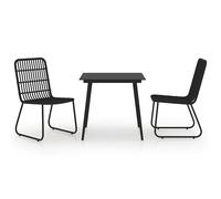Outdoor Dining Set Garden 3/5/7/9 Piece Black/Oak&Black Multi Sizes vidaXL