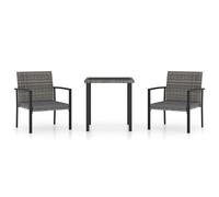 Outdoor Dining Set Garden Dining Set Dinner Table and Chair Poly Rattan vidaXL