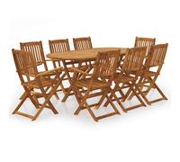 Outdoor Dining Set Garden Dining Set Table and Chair Solid Acacia Wood vidaXL