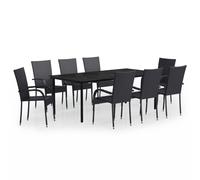 Outdoor Dining Set Garden Table Chair 3/5/7/9 Piece Multi Colours/Sizes vidaXL