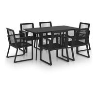 Outdoor Dining Set PVC Rattan Patio Furniture 3/5/7/9 Piece Multi Sizes vidaXL