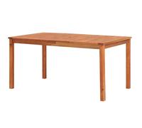 Outdoor Dining Table 150x90x74 cm Solid Acacia Wood Natural Oiled 6-Seater Patio