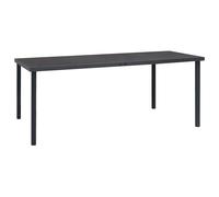 Outdoor Dining Table Garden Table Balcony Coffee Table Anthracite Steel vidaXL