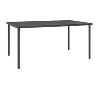 Outdoor Dining Table Garden Table Balcony Coffee Table Anthracite Steel vidaXL