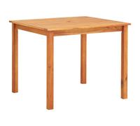 Outdoor Dining Table Solid Acacia 88x88x74cm Natural Oiled Rustic Umbrella Hole