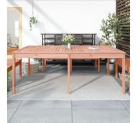 Outdoor Dining Table - Weatherproof Garden Furniture - 203.5x100x76 cm - Solid Douglas Wood - Perfect for Balcony Terrace and Garden Lounge - Stylish and