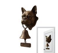 Outdoor Dinner - Wall Mount Bell | Welcome | Dog Head Shape Welcome | Antique Nautical Vintage for Front Door Garden Sheds Cottage Retreats Apar