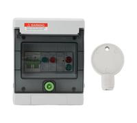 Outdoor Distribution Box, IP65 Rated 400V AC 32A Circuit Breaker Electrical Box for Telecommunication Electrical Line Signal Indication Residential Buildings Workshops